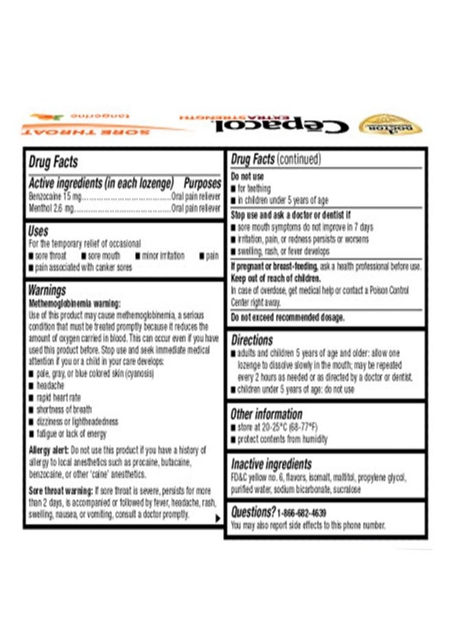 سيباكول أقراص سيباكول لعلاج الحلق بأقصى قوة، بنكهة العسل والليمون، 16 قرصًا (عبوة من 12 قرصًا) - Image 3